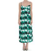 Zara Polyester Sırt Dekolteli Midi Boy Elbise - 00430 Yeşil