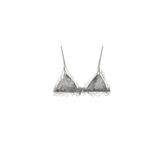 ZARA Puntelli Dantel Bralet, Gri, beden: M