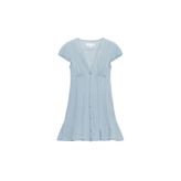 ZARA Trf Mini Denim Elbise, Mavi, beden: L