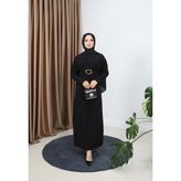 Zarafet Sandy Elbise - Siyah - 1