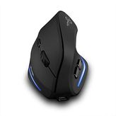 Zealotes Kablosuz Fare Şarj Edilebilir,2400DPI Dikey Fare,Ergonomik Fare,USB 6 Tus Bilgisayar Faresi,Wireless Mouse,Siyah