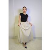 Zec Style Gabardin Cepli Etek Maxi