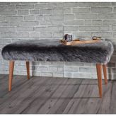 Zeen Concept Retro Bench Puf Kahve Peluş