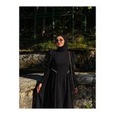 Zehra couture Pera Yandan Boncuklu Elbise
