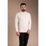 Zeki Özer Erkek Bej Yarım Boğazlı Soft Sweatshirt - XL