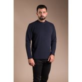 Zeki Özer Erkek Lacivert Yarım Boğazlı Soft Sweatshirt - XL
