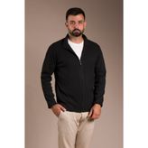 ZEKİ ÖZER ERKEK SİYAH FİTİLLİ TRİKO HIRKA