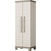 Zemira Keter Kiss Excellence Plastik Dolap/süpürge Dolabı, Utility, Gxdxy: 65X45X182CM, Bej/boz Kahverengi