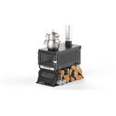 Zenron Modern Mangal Izgaralı Kamp Sobası / Çadır Sobası