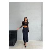 Zeo Basic MAXI BOY RİNS JEAN ETEK