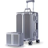 Zeplin Joya Pc Policarbon 2'li Valiz Seti (Kabin ve Makyaj) Silver - Silver Grey