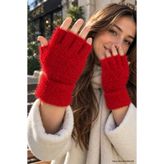 ZERAMİNE Peluş Kesik Yarım Parmak Eldiven