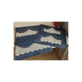 ZESA HOME El İşi Dantelli Nervürlü ve Pikolu Nevresim Takımı çarşafı dantelsiz 200 x 220