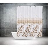 Zethome 4131 Tropik Çift Kanat Banyo Perdesi