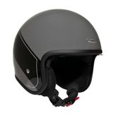 ZEUS ZS-389 E29 Black Silver Açık Kask XL