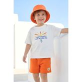 Zeyland Erkek Çocuk Basic Şort - 9 - 10 Yaş - Turuncu