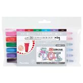 Zig Clean Color Dot Çift Uçlu 6'lı Marker Kalem Set