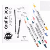 Zig Clean Color Dot Clairefontaine Defter Hediyeli Çift Uçlu Marker