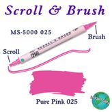 Zig Scroll Brush 025 Pure Pink Kaligrafi Kalemi