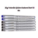 Zig Teknik Çizim Kalem Set 13 6lı