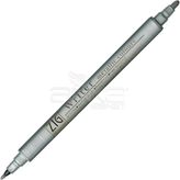Zig Writer Metallic Colours Çift Uçlu 102 Silver Marker Kalem