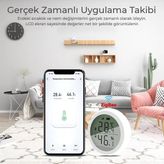 Zigbee Akıllı Termometre LCD Ekranlı Wi-Fi Sıcaklık ve Nem Ölçer - Çok Renkli