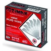 Zimak Geniş Maket Bıçağı Yedeği 100 Adet ZMK-1253
