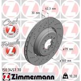 Zimmermann Almparca Fren Diski On Sol Bmw M3 E90 E92 E93 - Renault