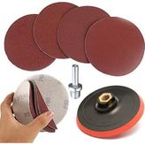 Zımpara Seti + Matkap Aparatı 115 mm (17 Parça)