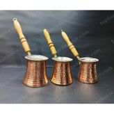 Zinnunbakır Bakır Cezve Seti 3'lü