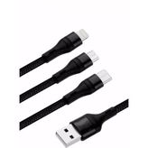 Zipax Apple iPhone 15 Pro Max Şarj Kablosu 3in1 - SBZR-CL84TypeC