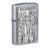 Zippo 207 Saloon Skull Emblem Çakmak