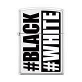 Zippo 214-055400 Black White Çakmak