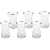ZM Decor KANAT DESENLİ ÇAY BARDAĞI 6LI SET
