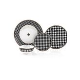 Zm Decor Siyah Inci Set 62 Parca (12 Kişilik)