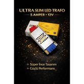 ZMR LUMIXA ULTRA SLİM LED TRAFO (5 AMPER,12 VOLT)