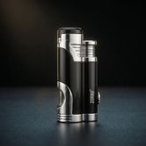 Zorro Çift Torch Pürmüz Siyah Puro Çakmağı