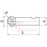 ZPS-FN DIN 6518 Radyus 5 mm Freze