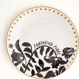 Zsa Zsa Zsu Luohu Porselen Pasta Tabağı 21 cm - Beyaz - Altın
