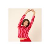 Zsa Zsa Zsu Tarabya Pembe - Kırmızı Viskon Polyester Hırka