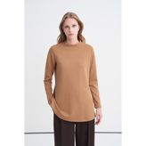 Zühre Dik Yaka Fitilli Camel Tunik 0014