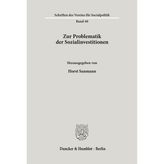Zur Problematik Der Sozialinvestitionen