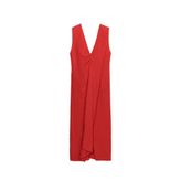 ZW COLLECTION BÜZGÜLÜ MİDİ ELBİSE