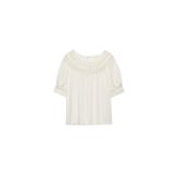 ZW COLLECTION DANTELLİ KISA KOLLU BLUZ