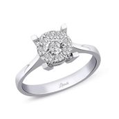 0.22 ct Modern Tasarım Coronet Tektaş Yüzük