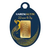 0,5 Gram 22 Ayar Külçe Altın