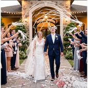 10 Adet Beyaz Düğün Konfeti - Gelin Damat Çıkışı, Nikah ve Düğün Törenleri, Organizasyon için Kağıt Konfeti Süsü