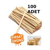 100 ADET Ahşap Karıştırıcı Tahta Çay Kahve Karıştırıcı Karıştırma Çubuğu Tahta Karıştırıcı Kullan At