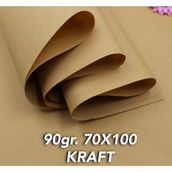 100 Adet Kalın Kraft Kağıt 70X100 cm Kahverengi Ambalaj Kağıdı Çeyiz Paketleme Koli Kağıdı 90 gr