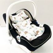 %100 Pamuk Müslin Puset Minderi - 0 - 13 kg - Açık Gri